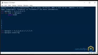 آموزش رایگان پایتون قسمت 42 | متود های tuple در پایتون