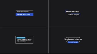 مجموعه 100 زیرنویس و پیام برای پریمیر و افترافکت Lower Thirds and Messages 1 دقیقه نمایش