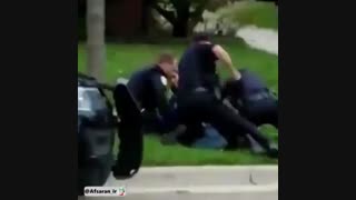 نوازش مردم و حیوانات توسط پلیس نایس آمریکا