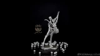 مجسمه و صورتک نقره، مجسمه عدالت، بالرین نقره، شام آخر مسیح، نقره ریحانی