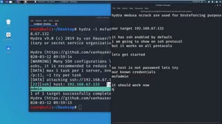 Bruteforce پروتکل های مختلف با استفاده از Medusa و Hydra