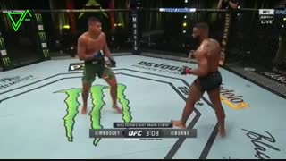 مبارزه تایرن وودلی با گیلبرت بورنز در UFC on ESPN 9