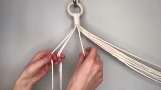 ساخت آویز گلدان مکرمه بافی  در 10 دقیقه