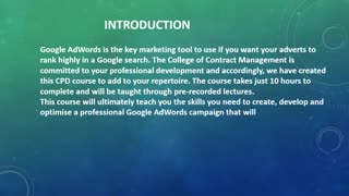 Google Adwords Course
