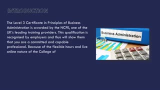 Level 3 Certificate in Principles of Business and Administration