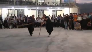 چوبازی فوق العاده بختیاری ها