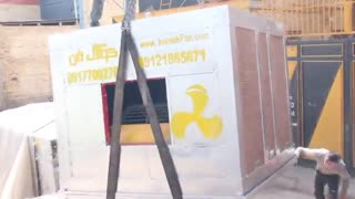 بارگیری کولر کارخانه ایی  صنعتی با پد سلولزی-شیراز09121865671