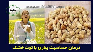 درمان حساسیت فصلی با توت خشک