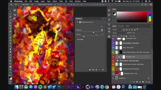 آموزش اکشن فتوشاپ افکت نقاشی انتزاعی خلاقانه