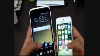 مقایسه  سرعت iPhone 5s vs HTC Desire 828 speed test