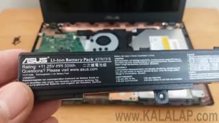 آموزش تعویض باتری لپ تاپ ایسوس x451 x551