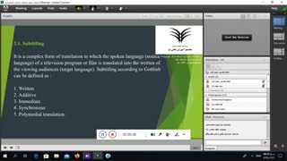 Audiovisua; translation,tenth session