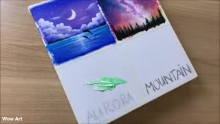 آموزش آسان و گام به گام نقاشی روی بوم ~
