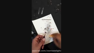 تراشیدن مداد با کاتر