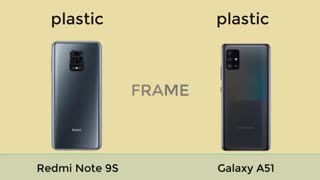 مقایسه گلکسی A51 با شیائومی ردمی نوت 9S