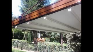 حقانی 09380039391 -زیباترین سایبان متحرک تراس هتل-سقف جمع شونده بام تالارپذیرایی