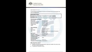 دعوتنامه ویزای سرمایه گذاری استرالیا October  2019