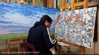 درست نشستن حین نقاشی (آموزش نقاشی)