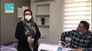 رضایتمندی بیمار عزیزمون بعد از عمل تعویض مفصل هر دو زانو