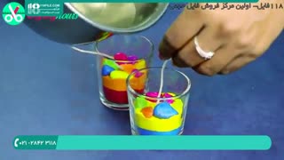ساخت شمع ژله ای رنگی