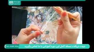 آموزش بافت جاکلیدی عروسک با قلاب