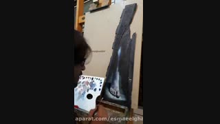 آموزش نقاشی روی چوب