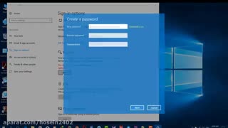 آموزش تصویری پسورد گذاشتن روی لپ تاپ با ویندوز 10