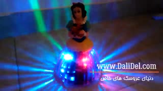 اسباب بازی و مدل سفید برفی موزیکال با نورپردازی سه بعدی