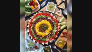 تزیین سالاد فصل