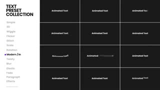 1200+ پریست متن افترافکت