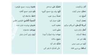 کلمات عربی دهم