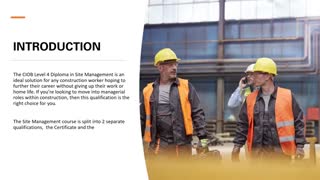 Site Manager Course