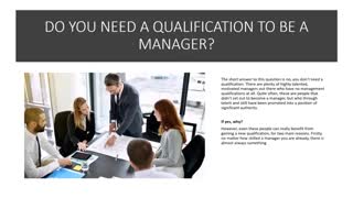 Management Qualifications