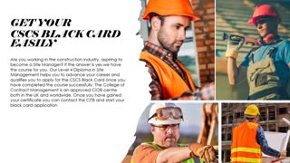 SMSTS CSCS Card