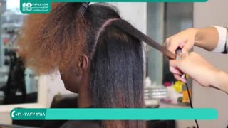 آموزش کراتینه صحیح موهای فر به روشی ساده