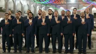 همخوانی صلوات خاصه امام رضا(ع) توسط گروه سرود محمد رسول الله(ص) در دهه کرامت