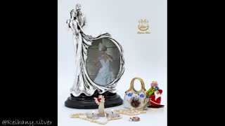 آینه و شمعدان نقره، شیرینی خوری، قاب عکس نقره، میوه خوری پایه دار، نقره ریحانی