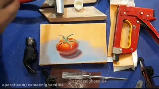 نحوه کوتاه کردن بوم در نقاشی رنگ و روغن