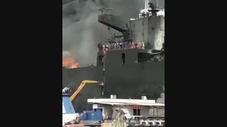 آتش سوزی در کشتی