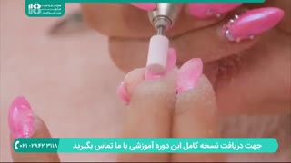 آموزش نحوه ی دیزاین ناخن مصنوعی
