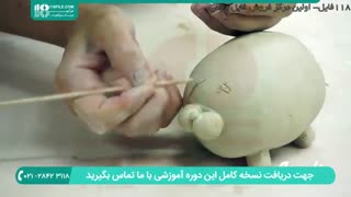 آموزش ساخت مجسمه به شکل خوک