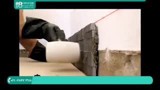 آموزش نصب سنگ آنتیک روی دیوار گچی