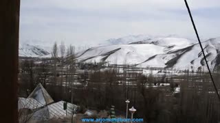 نمایی از شهر ارجمند فیروزکوه در زمستان