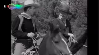 فیلم فرشته و راهزن ، سکانس باز کردن آب سد توسط کورت (جان وین)