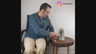 گلدان مدل جا وارمری لوله تک شاخه سایز ۶ بتنی بی رنگ