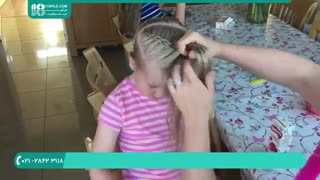 آموزش بافت مو مدل فرانسوی  برای دختر بچه ها
