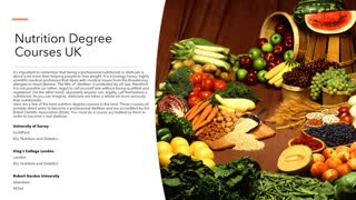 Best Nutrition Courses UK