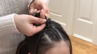 آموزش مدل مو بچه گانه دختر نوار هلندی- مومیس مرجع و مشاور مو