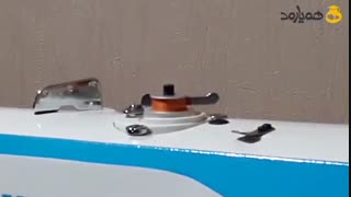 آموزش کار با چرخ خیاطی - نخ کردن چرخ خیاطی راسته دوز / jack sewing machine