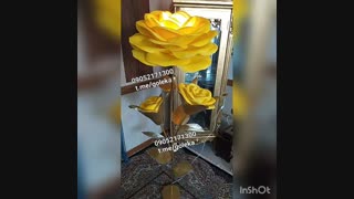 آموزش گل فومی بزرگ و استند گل فومی آباژوری و گل دکوراتیو کاغذی در تلگرام